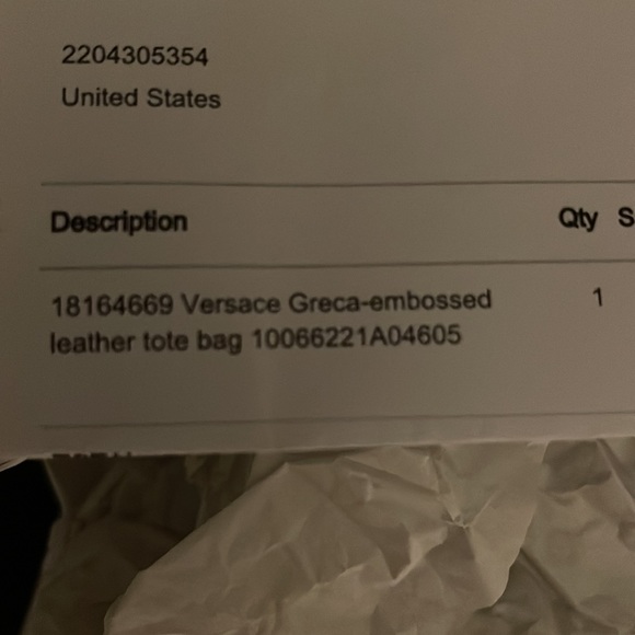 Versace Greca Embossed leather tote bag - Picture 16 of 16